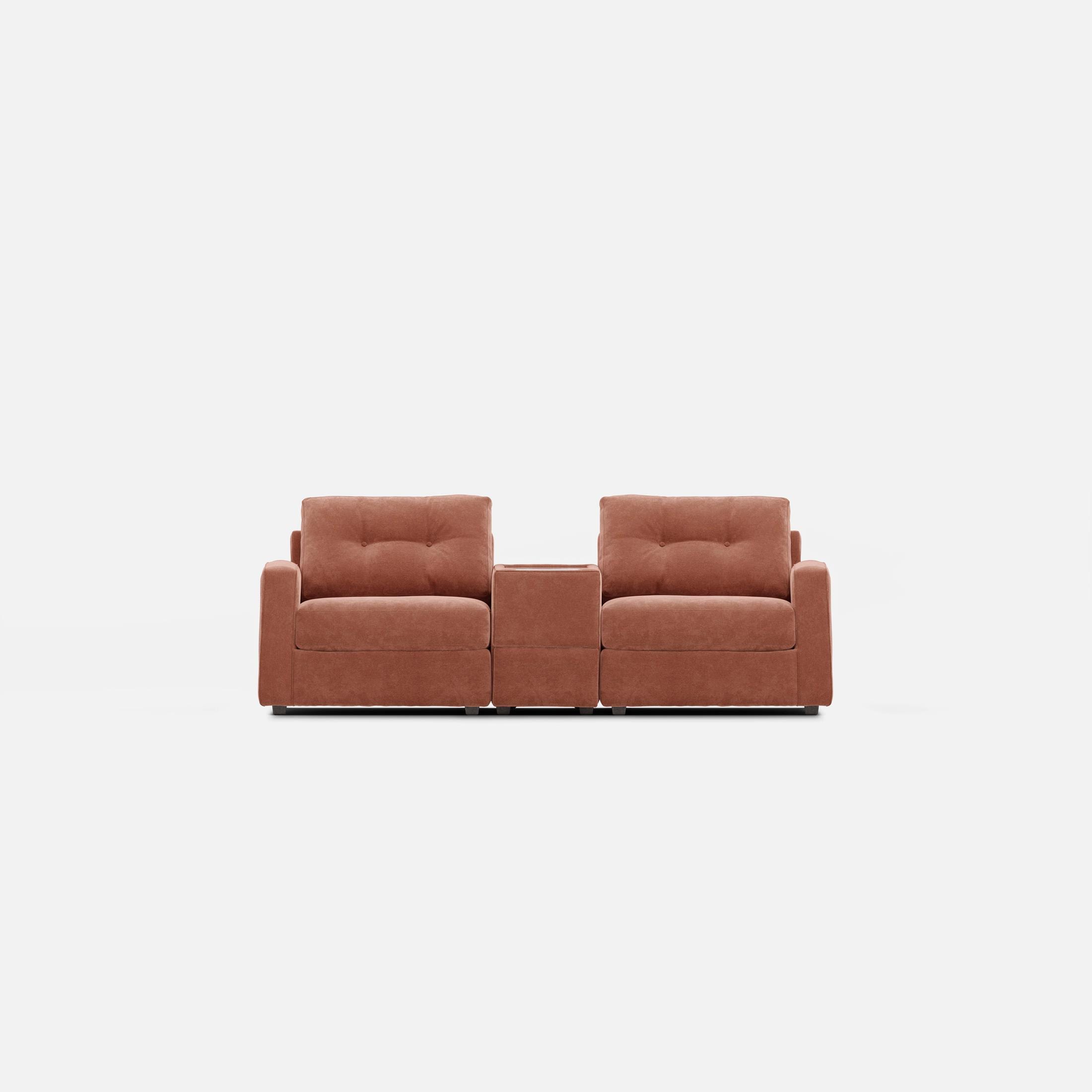 Modular 3-Piece Console Loveseat