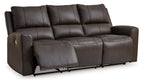 Boxmere Leather Power Reclining Sofa - Fabric