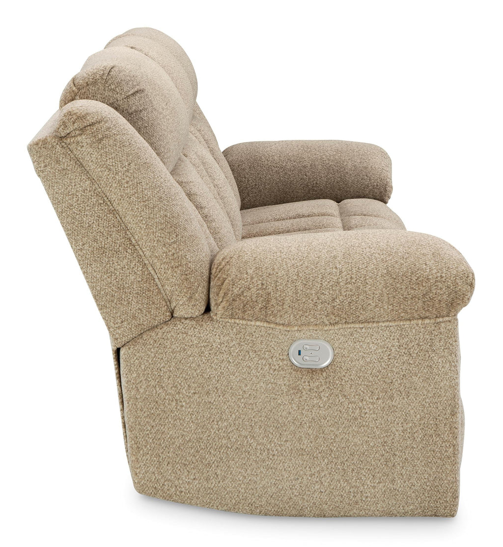 Tip-Off Power Reclining Sofa - Wheat