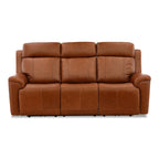 Adrian Leather Power Sofa with Drop Down Table - Dining Table