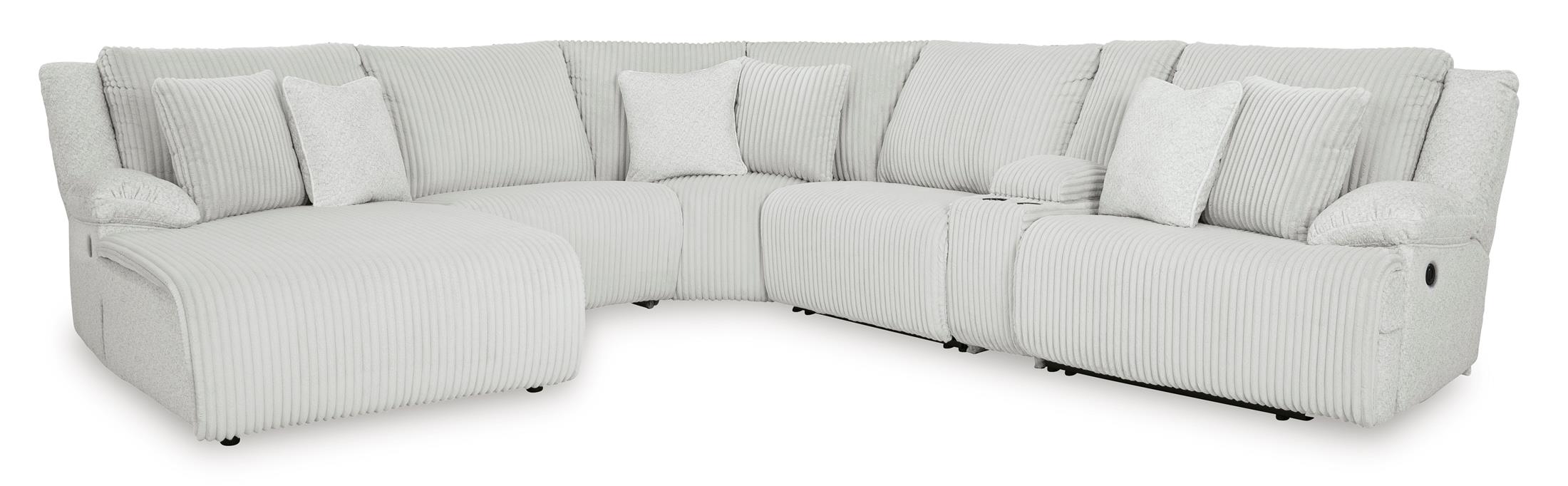 Top Tier Left-Facing 6-Piece Reclining Sectional with Chaise