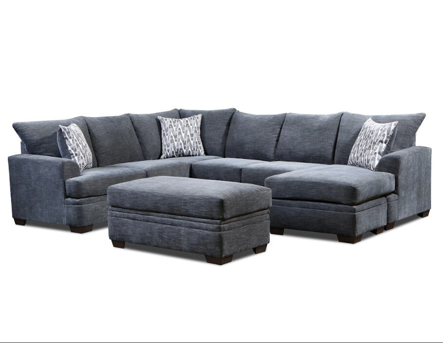 Bronte Storage Ottoman - Fabric