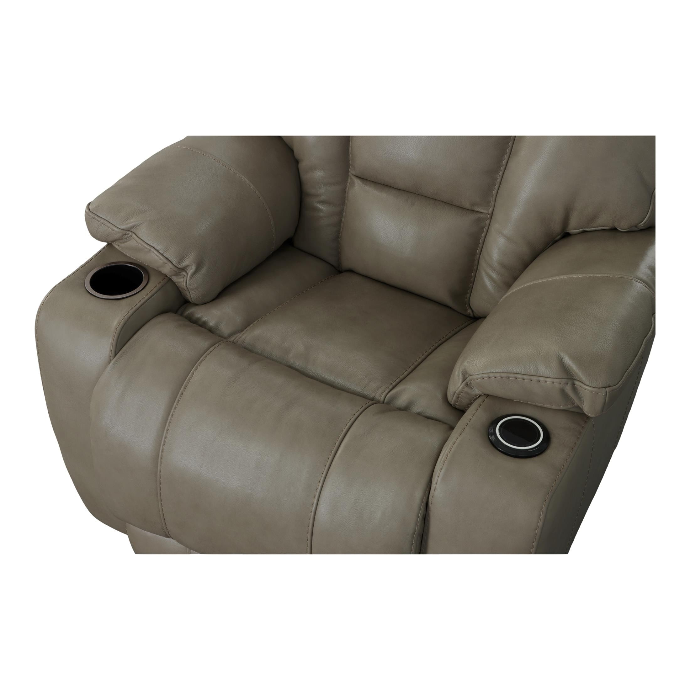 Cameron Leather Power Recliner - Reclining