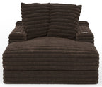 Cuddle King Oversized Chaise - Fabric