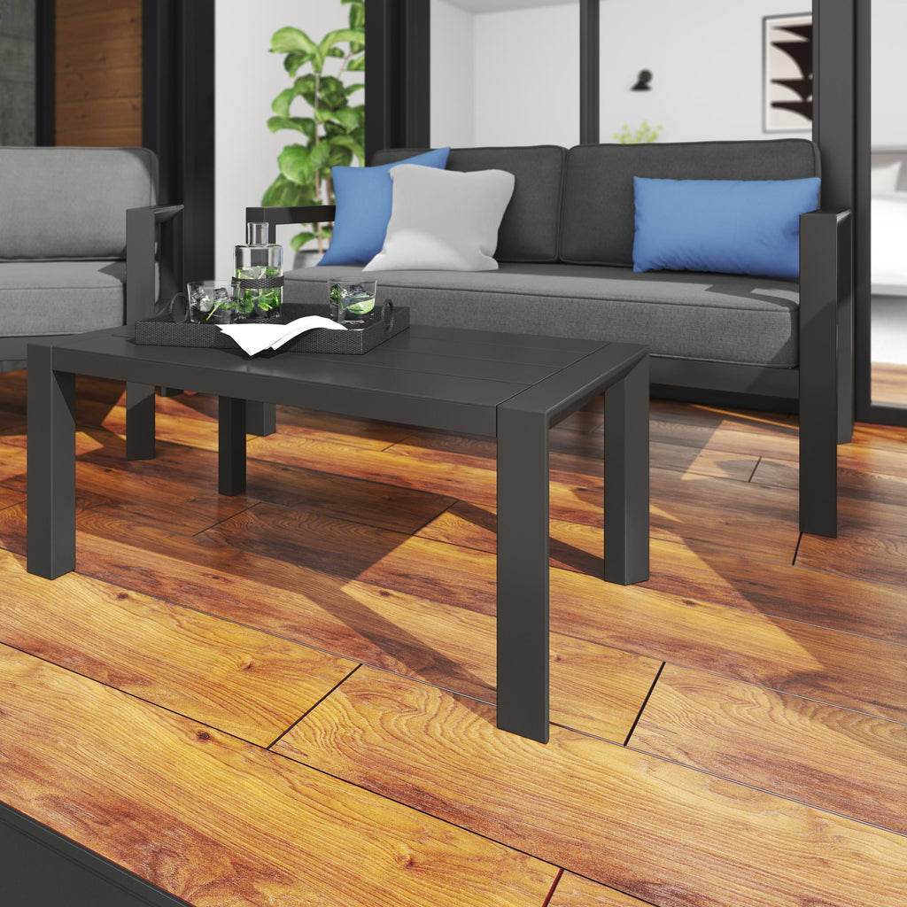Grayton Outdoor Aluminum Coffee Table - Indoor