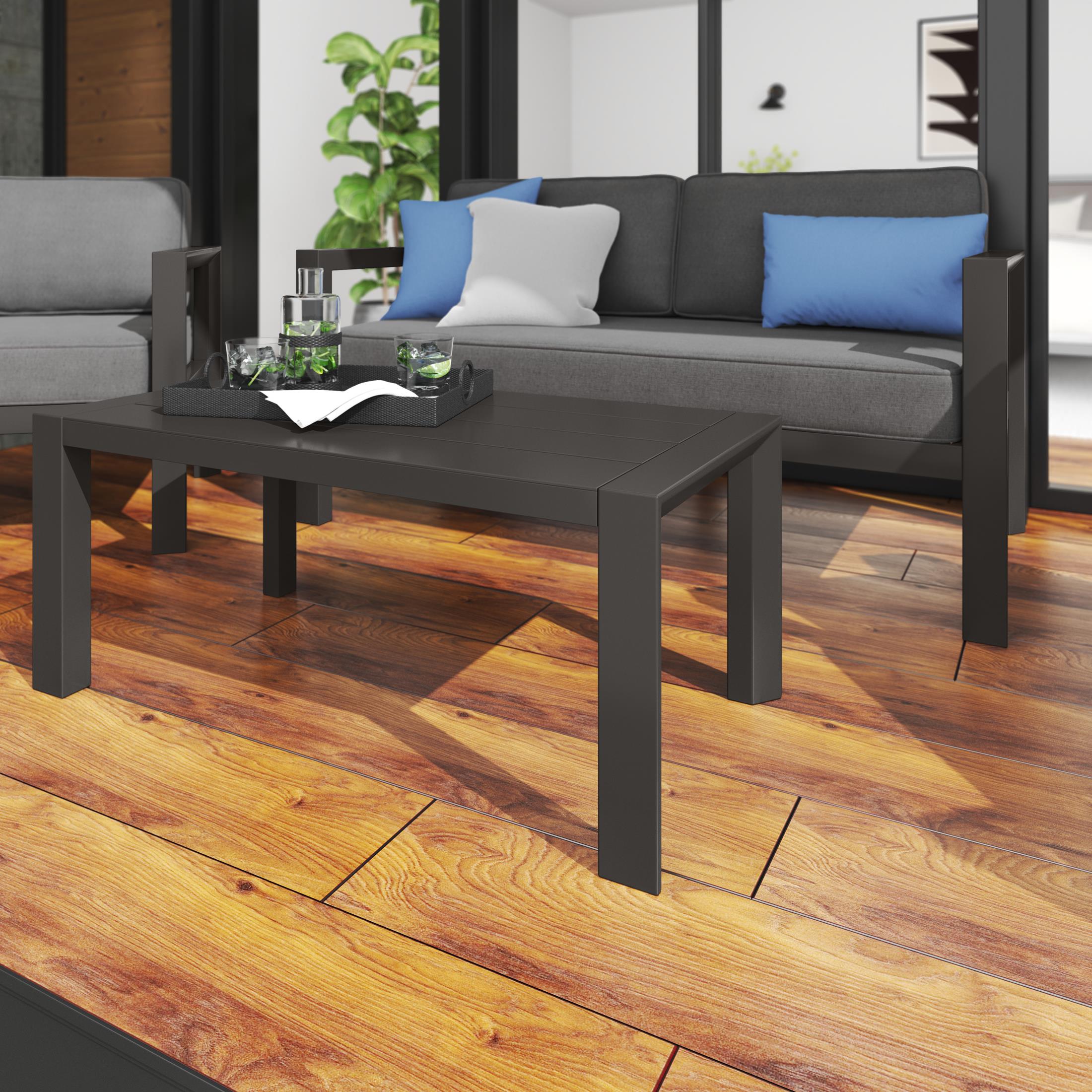 Grayton Outdoor Aluminum Coffee Table - Indoor