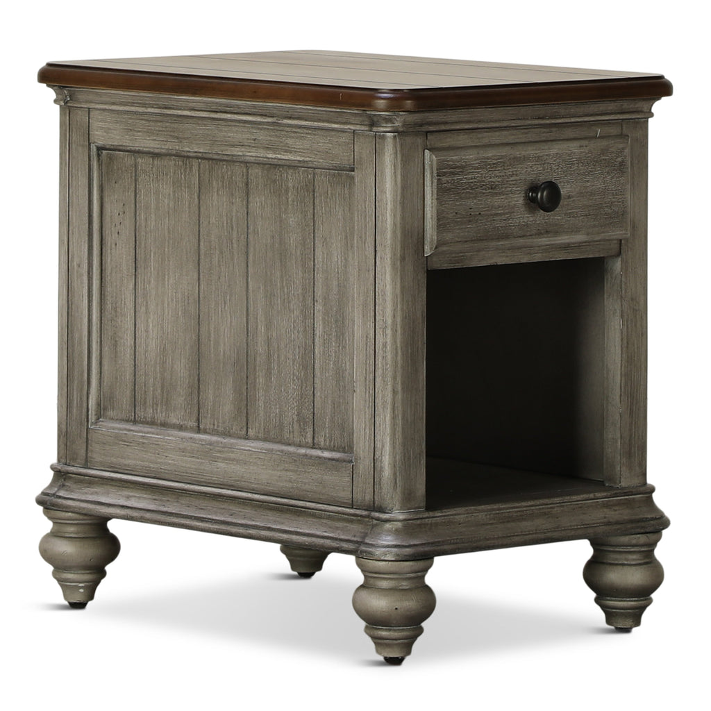 Farmhouse Chairside End Table - Indoor