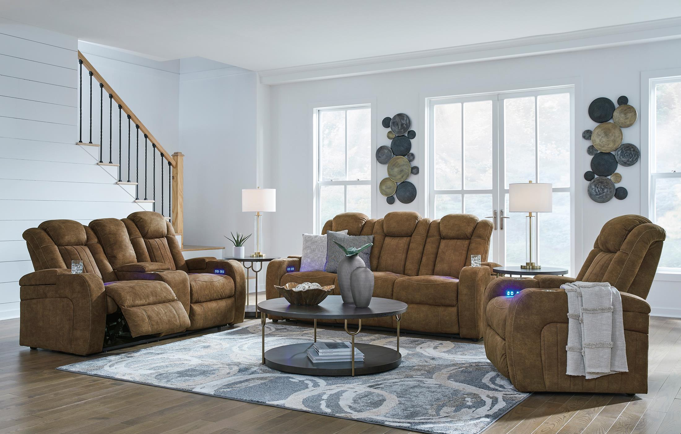 Wolfridge Power Reclining Loveseat - Fabric