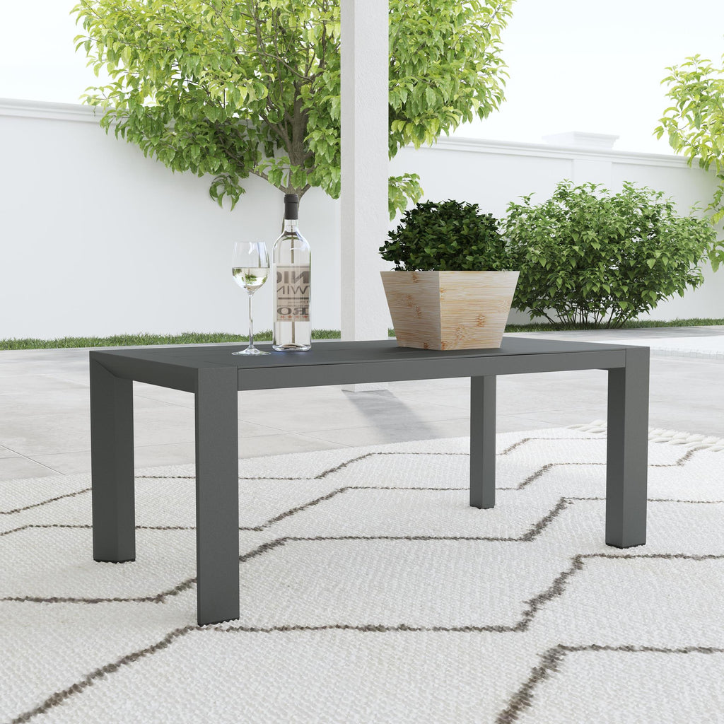 Grayton Outdoor Aluminum Coffee Table - Indoor