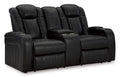 Caveman Den Power Reclining Loveseat with Console - Fabric