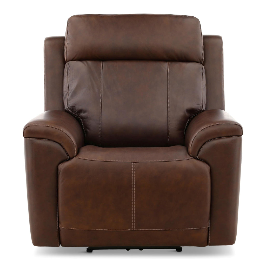 Adrian Leather Power Recliner - Reclining