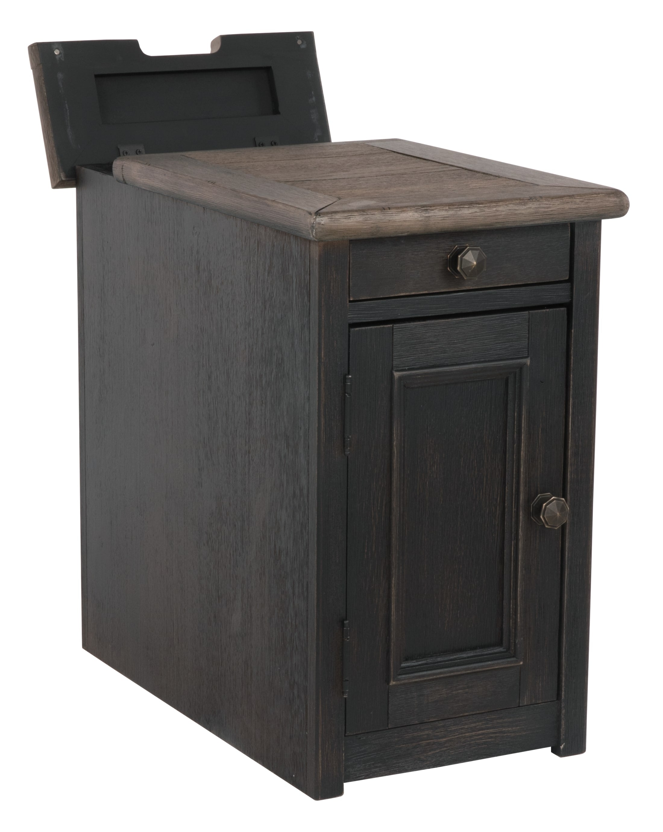 Tyler Creek Chairside End Table with USB Ports and Outlets - Indoor