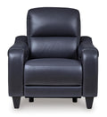 Mercomatic Leather Power Recliner - Ocean