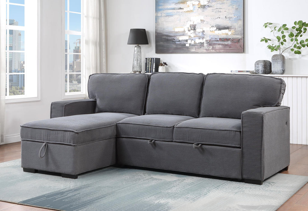 Amir 2-Piece Sectional with Sofa Bed - Set