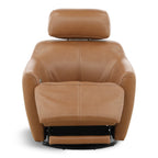 Walden Leather Power Swivel Recliner