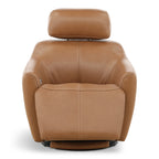 Walden Leather Power Swivel Recliner