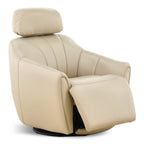 Warren Leather Swivel Power Recliner