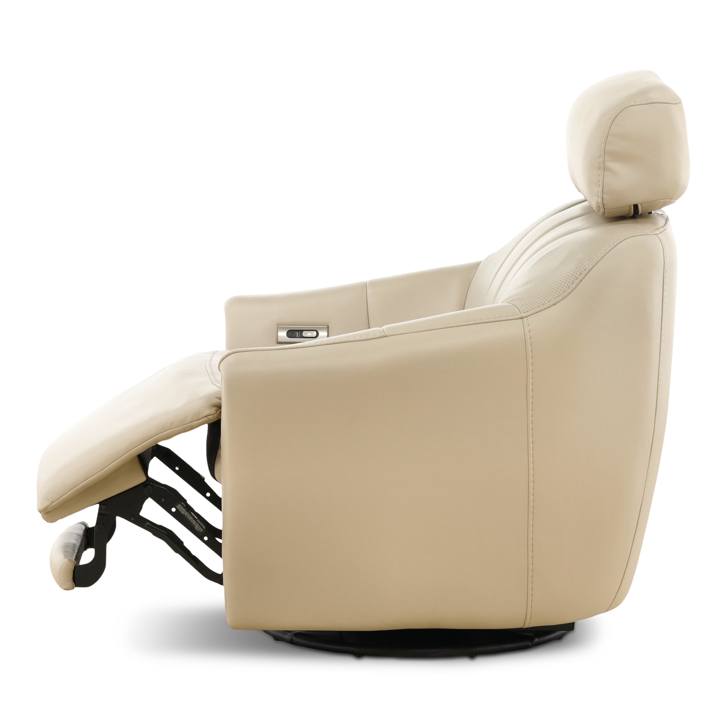 Warren Leather Swivel Power Recliner