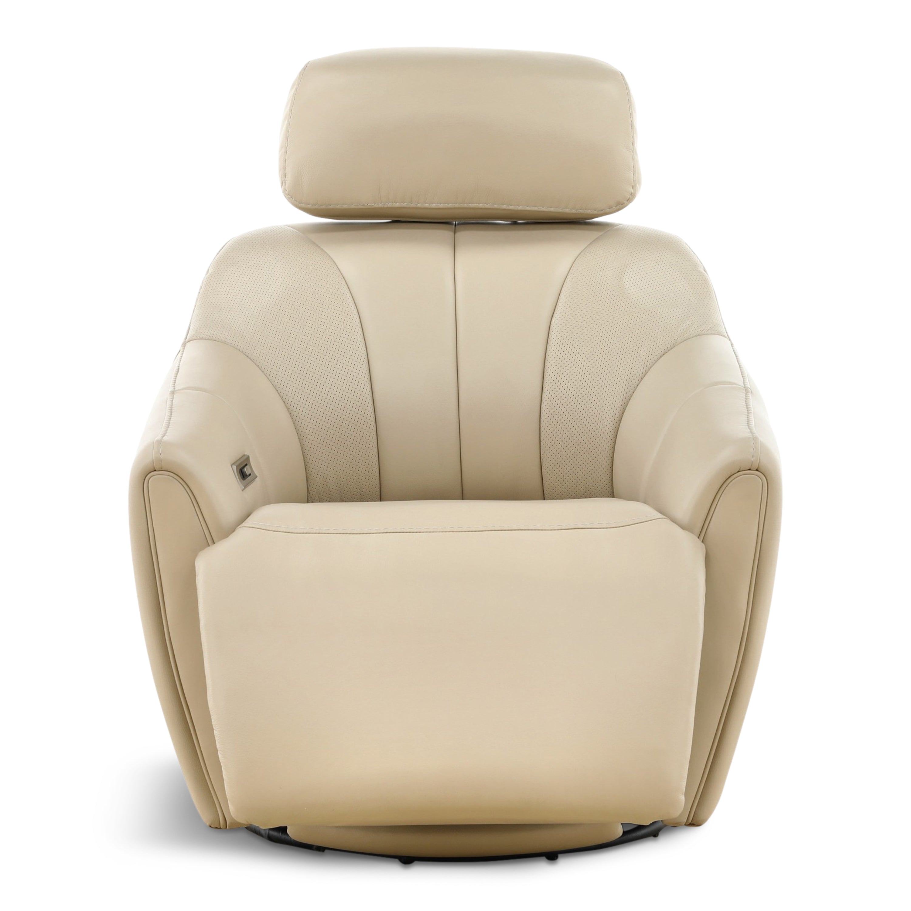Warren Leather Swivel Power Recliner