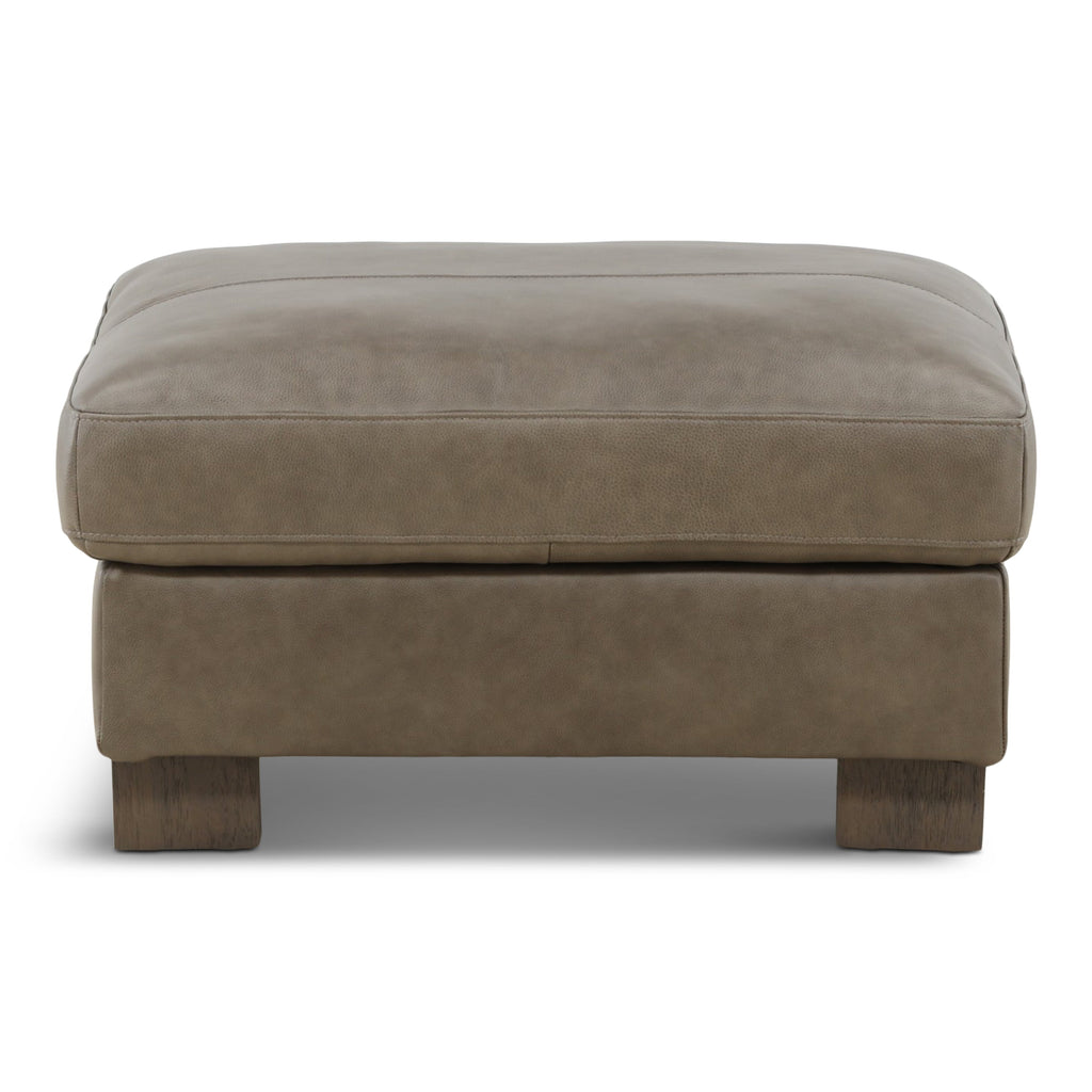 Alta Leather Ottoman - Indoor