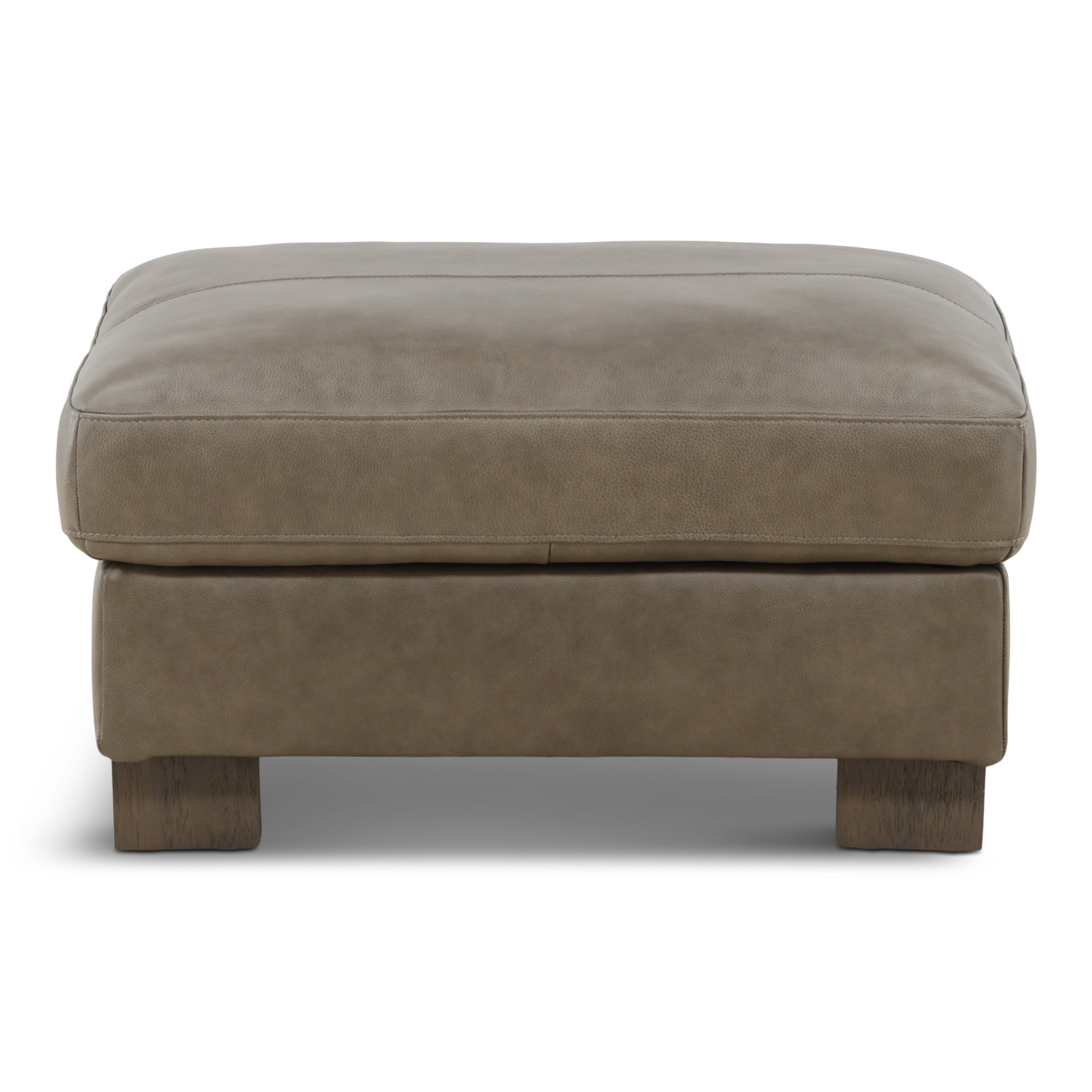 Alta Leather Ottoman - Indoor