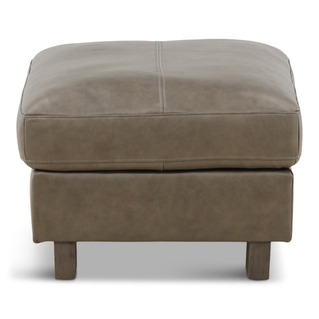Alta Leather Ottoman - Indoor