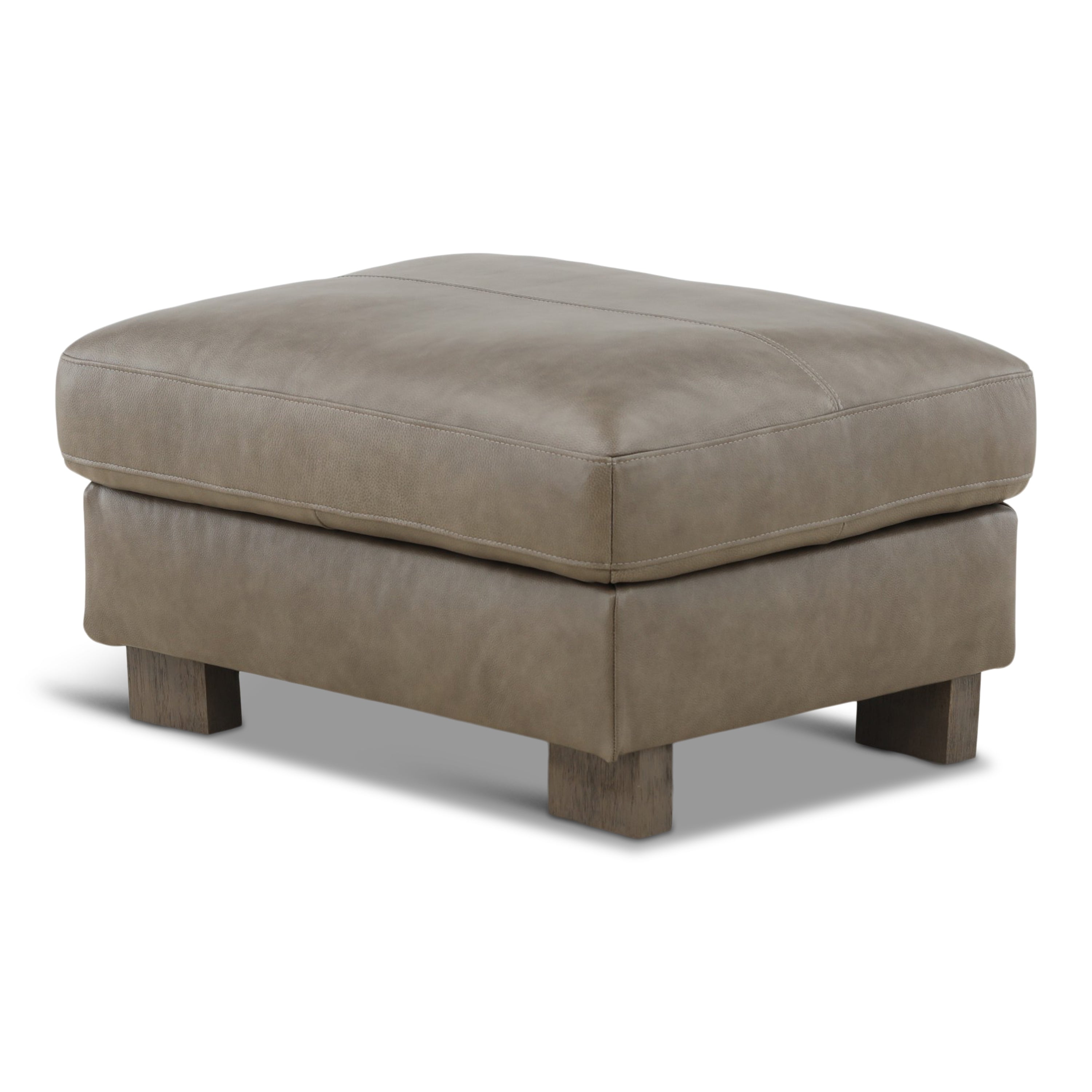Alta Leather Ottoman - Indoor