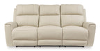 Dahlmoore Leather Power Reclining Sofa - Fabric