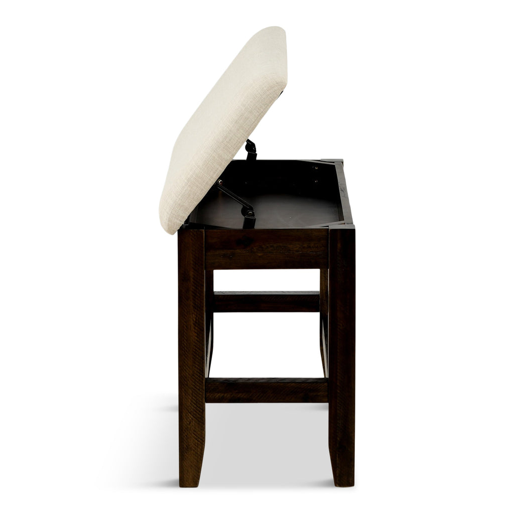 Solomon Counter Height Storage Dining Bench - Indoor