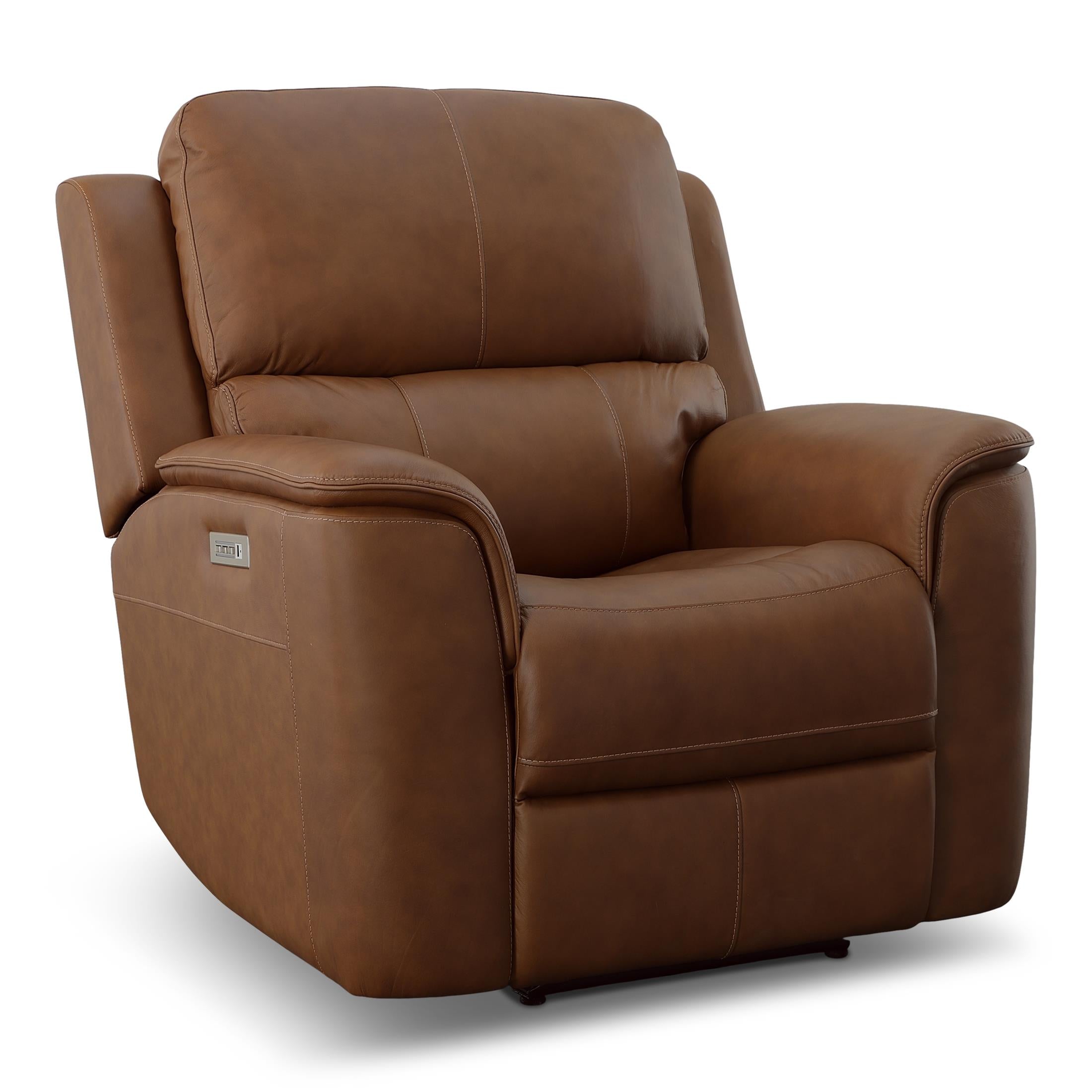 Carmen Leather Power Recliner - Reclining