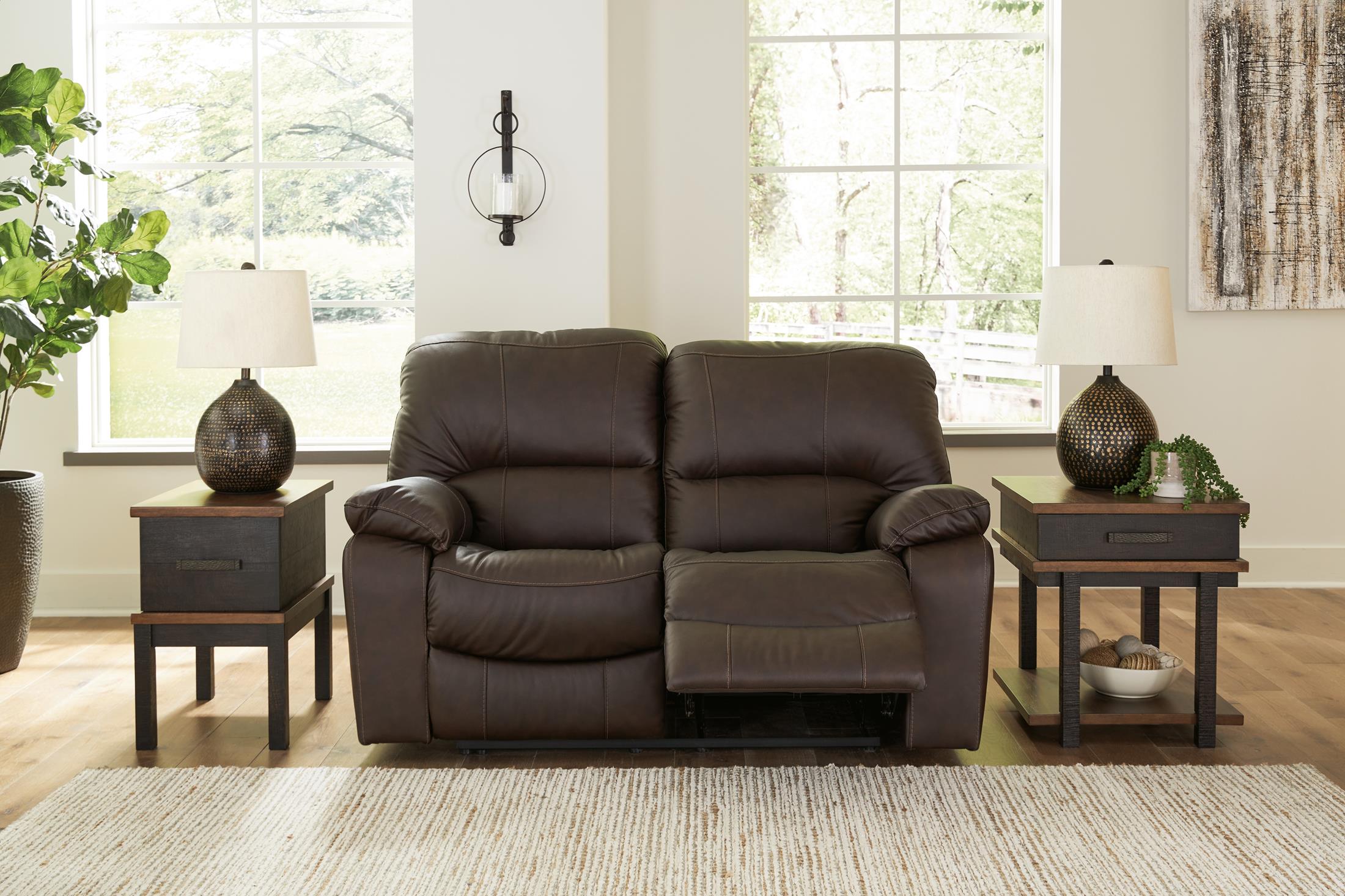 Leesworth Power Reclining Loveseat - Fabric