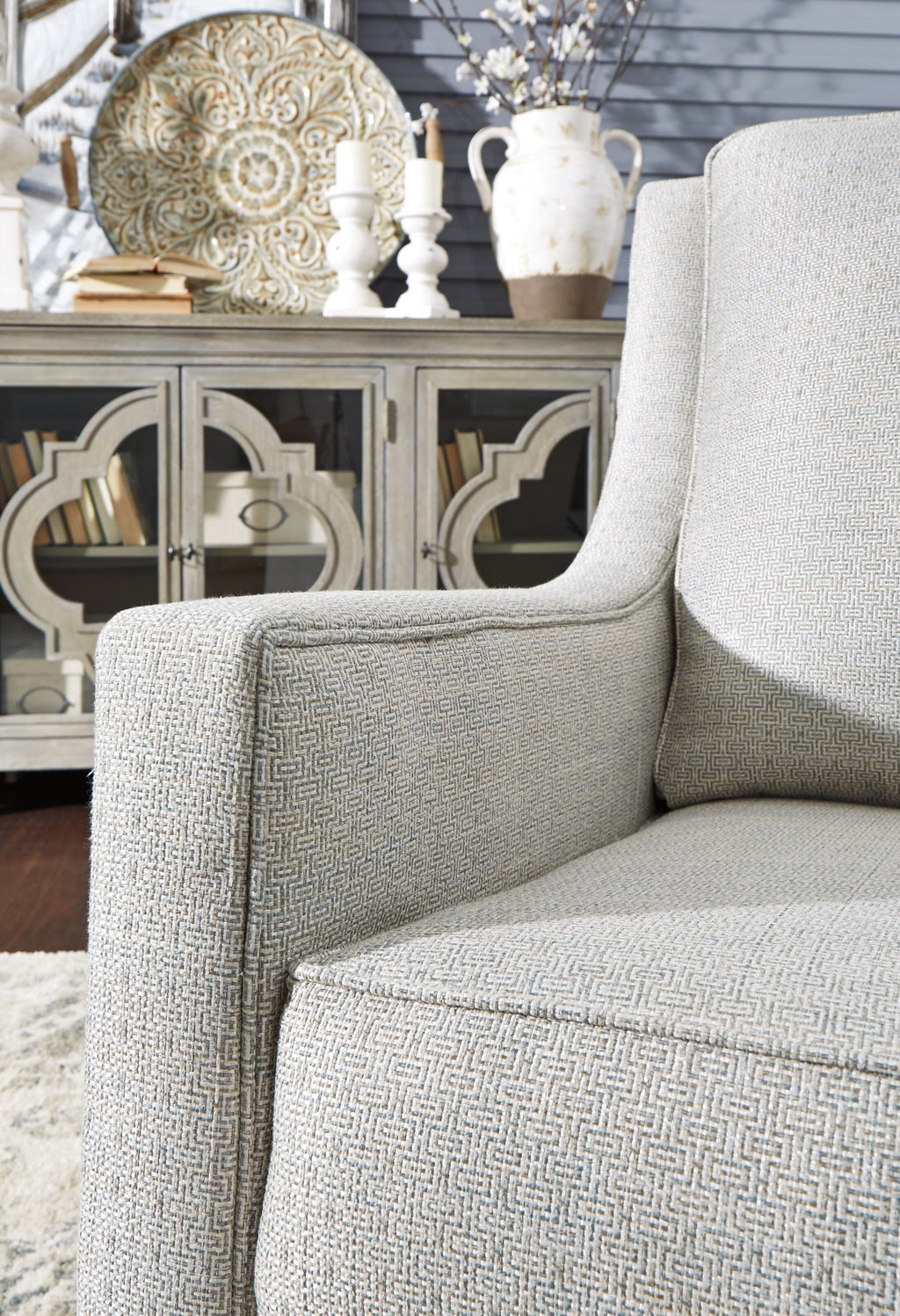 Kambria Swivel Glider Accent Chair - Fabric