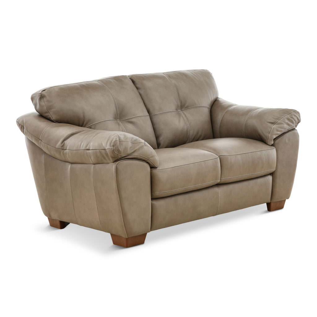 Camy Leather Loveseat - Indoor