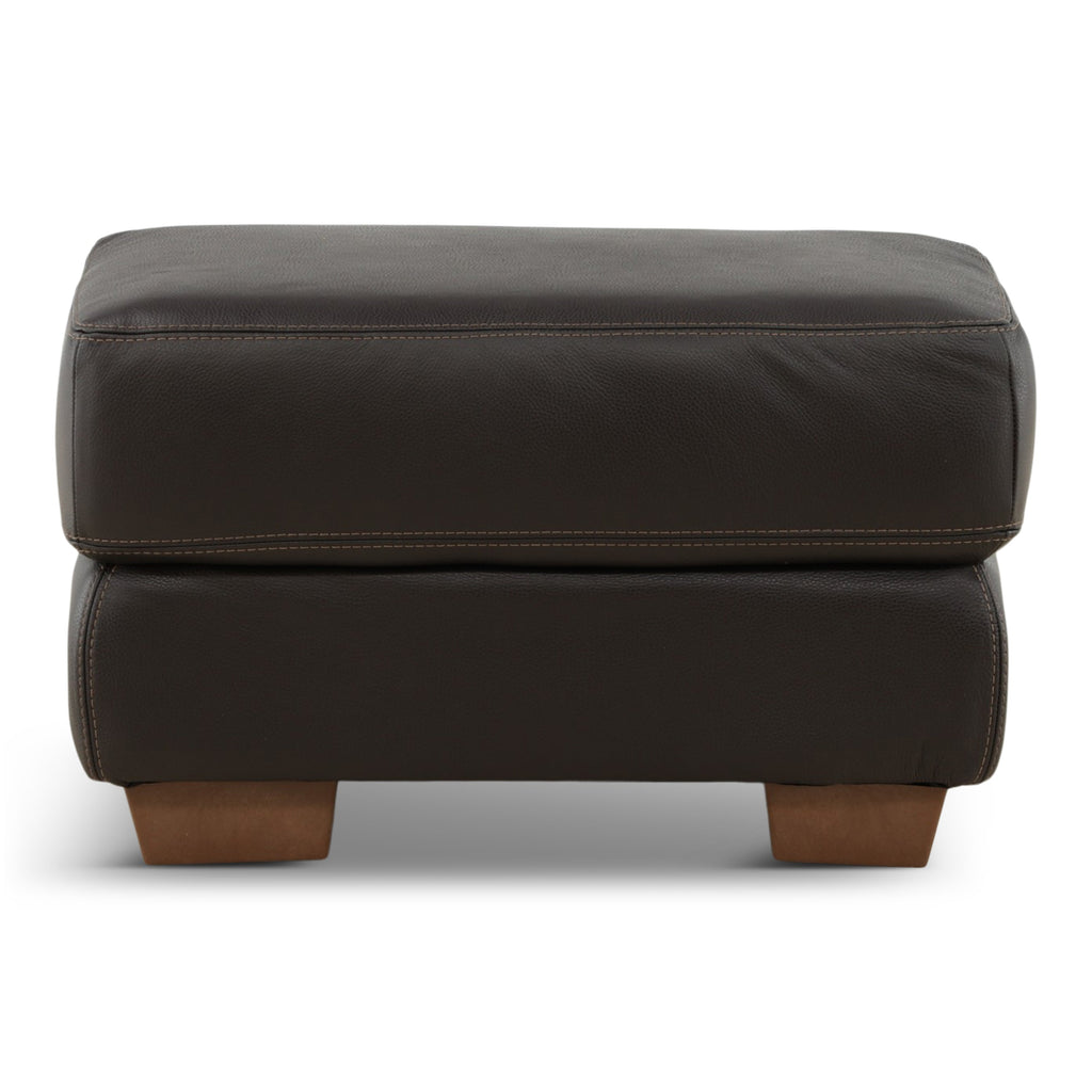 Camy Leather Ottoman - Indoor