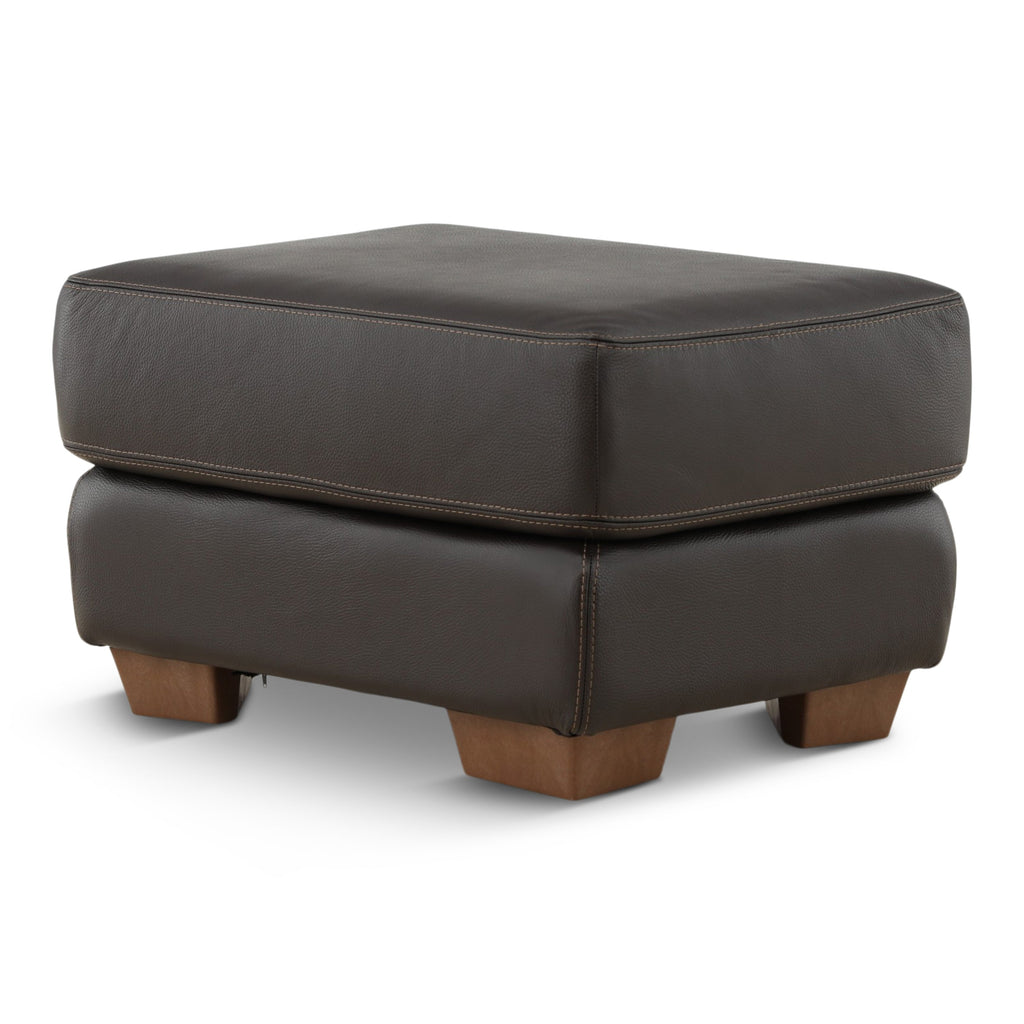 Camy Leather Ottoman - Indoor