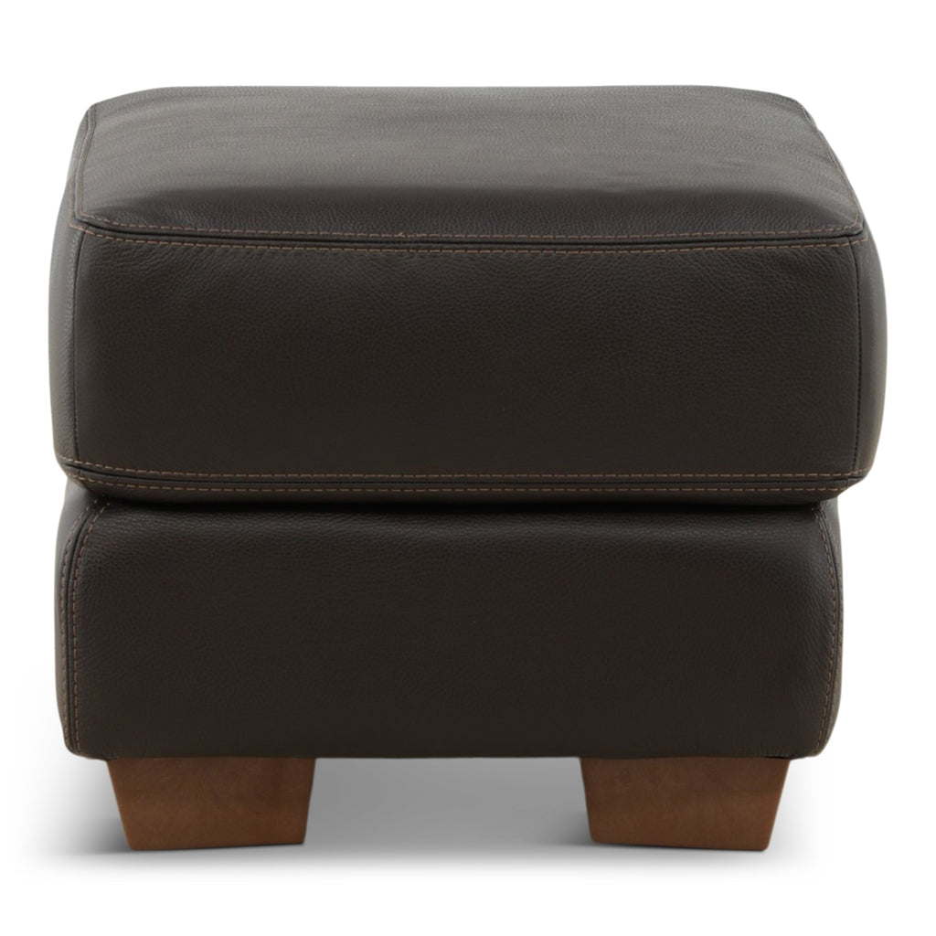 Camy Leather Ottoman - Indoor