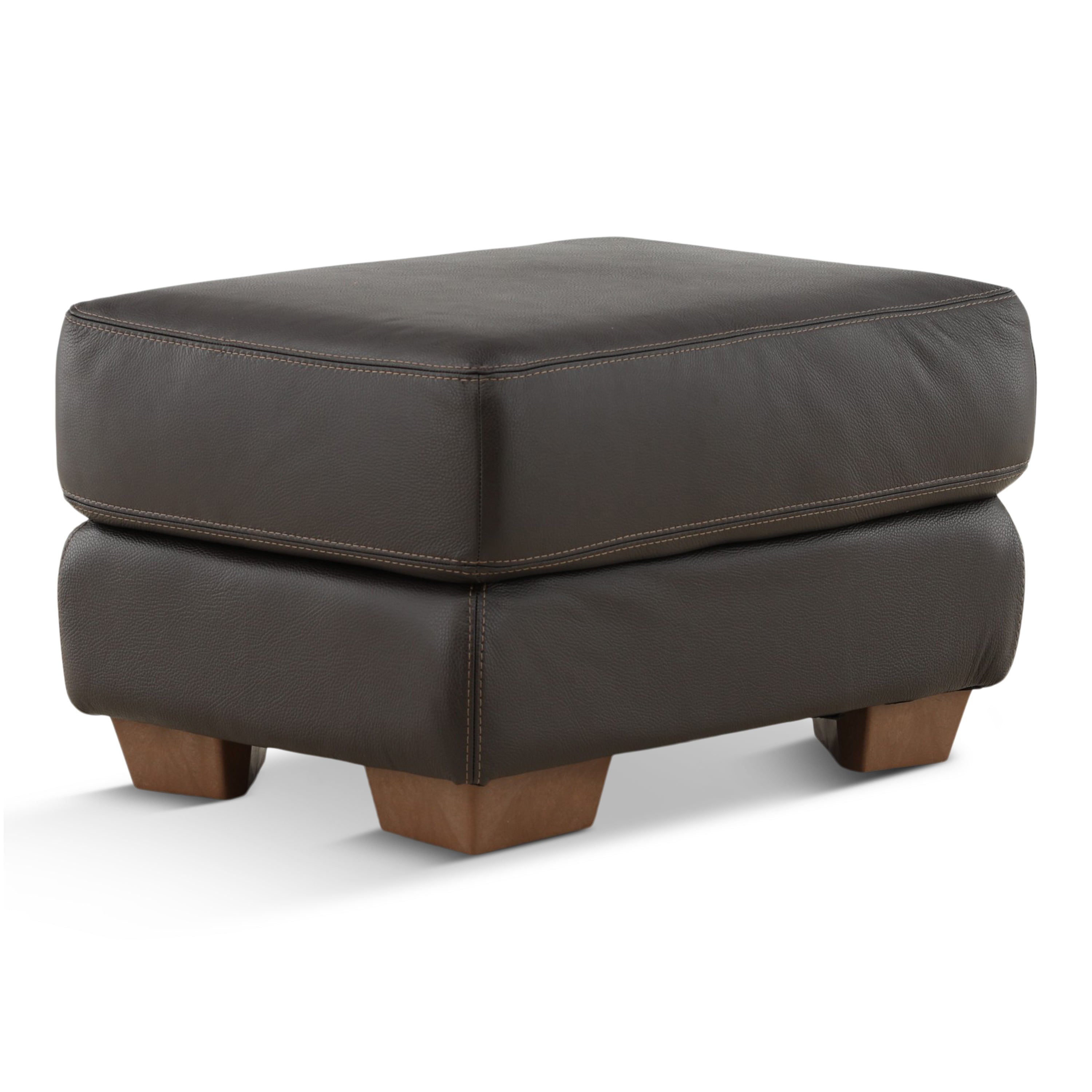 Camy Leather Ottoman - Indoor