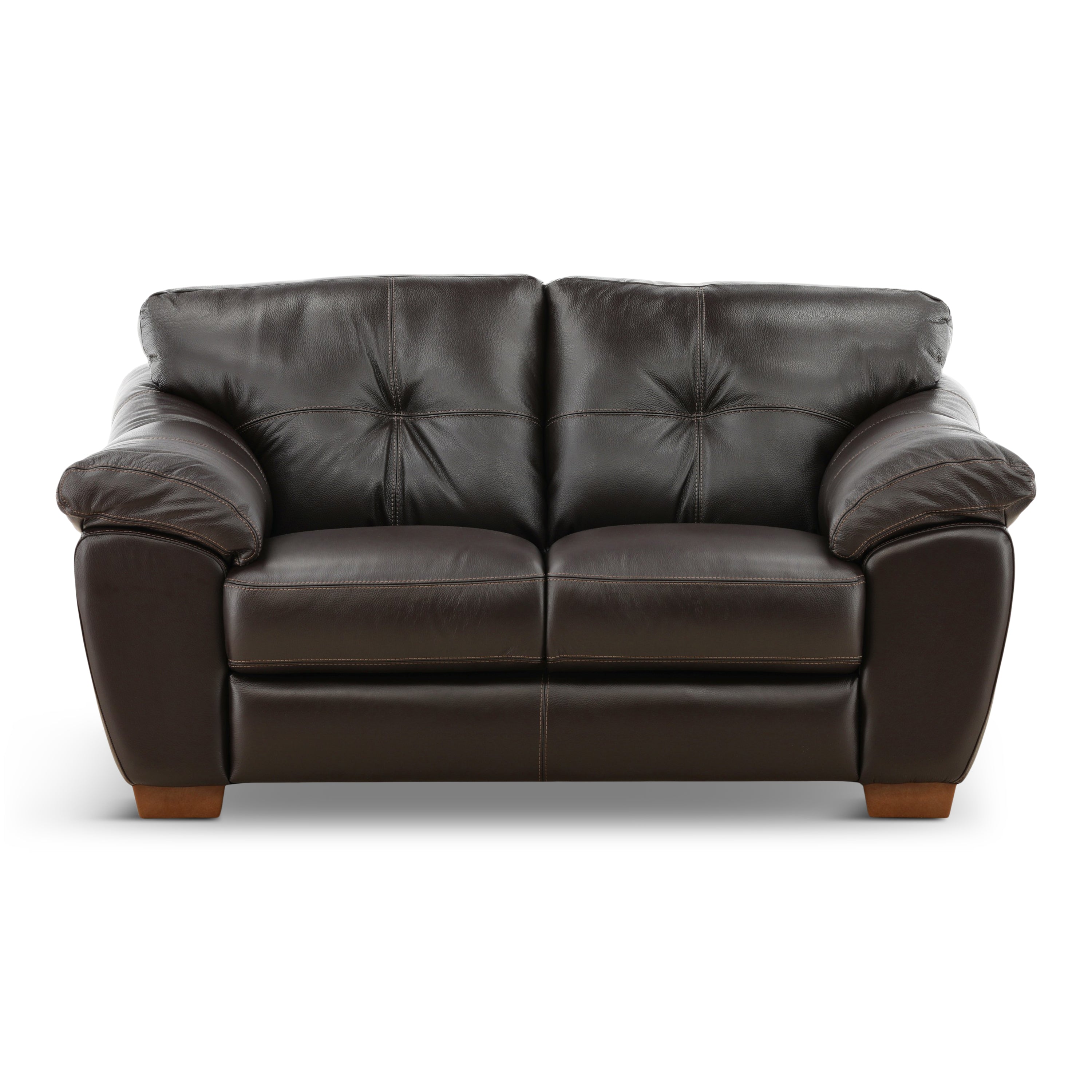 Camy Leather Loveseat - Indoor