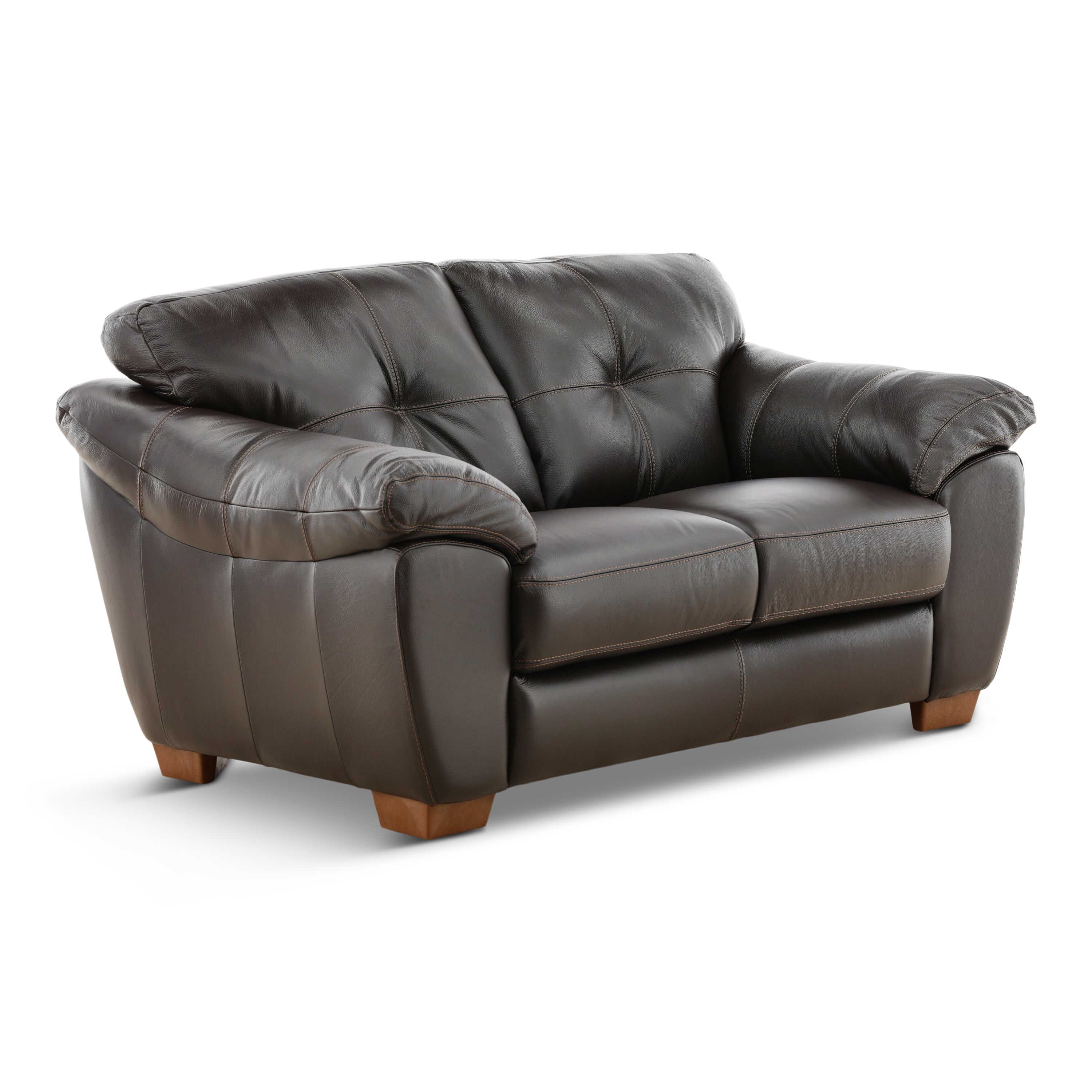 Camy Leather Loveseat - Indoor