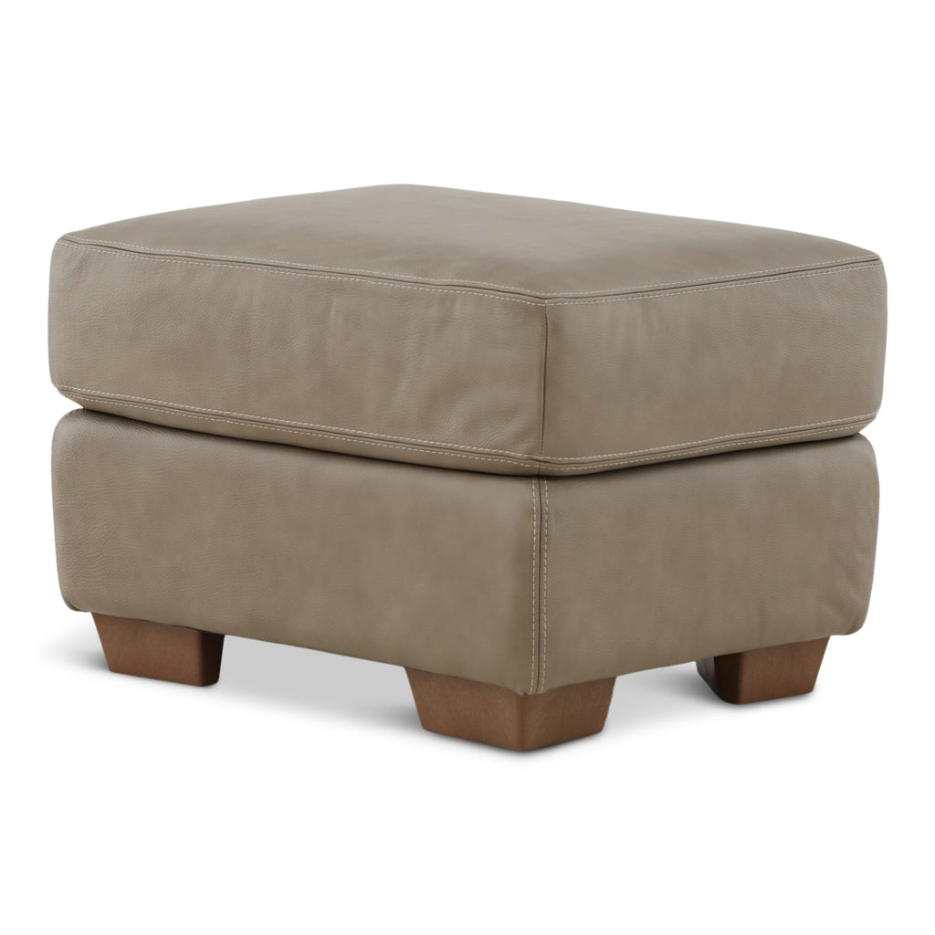 Camy Leather Ottoman - Indoor