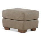 Camy Leather Ottoman - Indoor