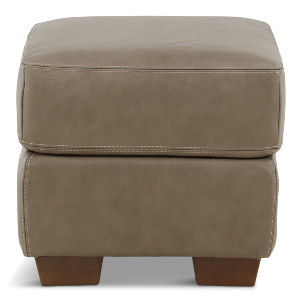 Camy Leather Ottoman - Indoor