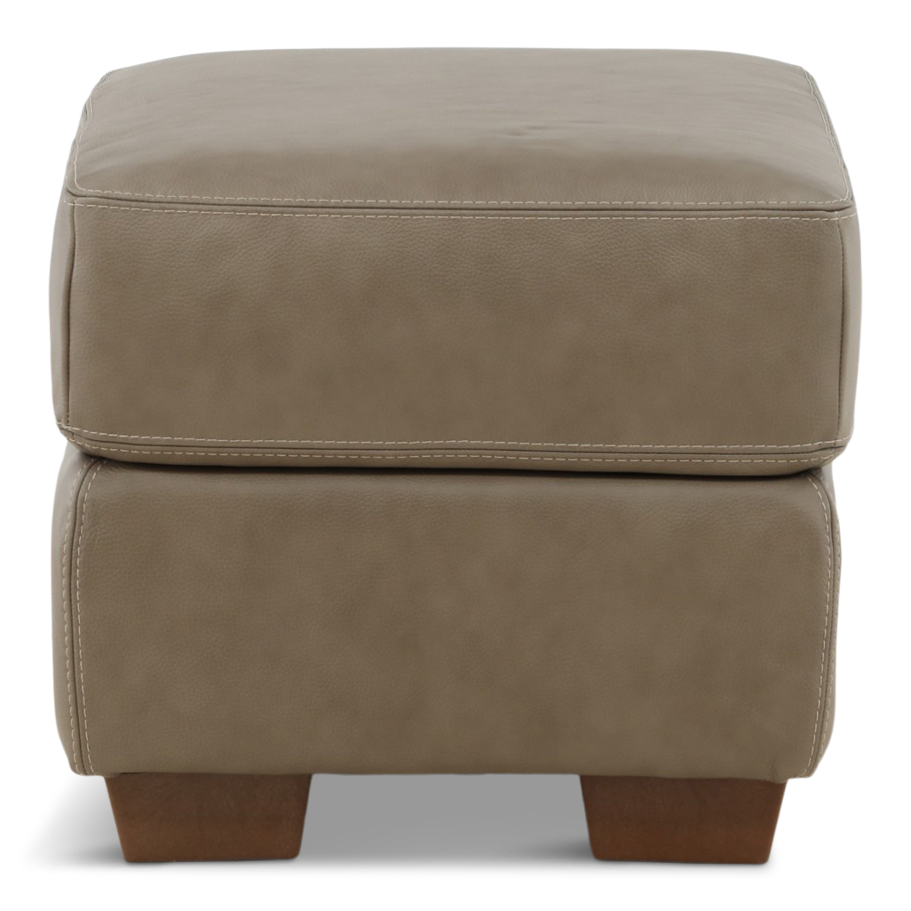 Camy Leather Ottoman - Indoor