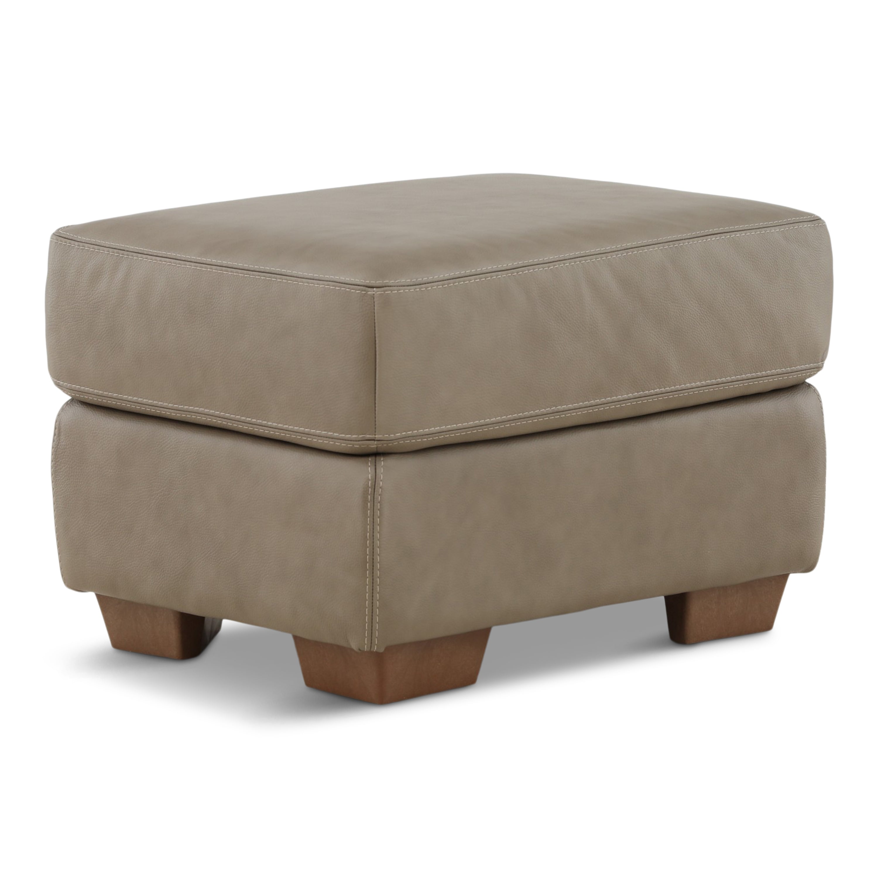 Camy Leather Ottoman - Indoor