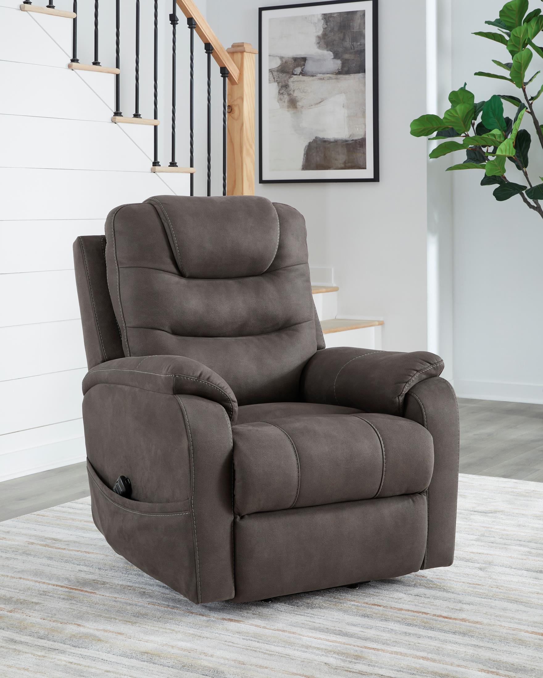 Snowfield Power Lift Recliner - Reclining