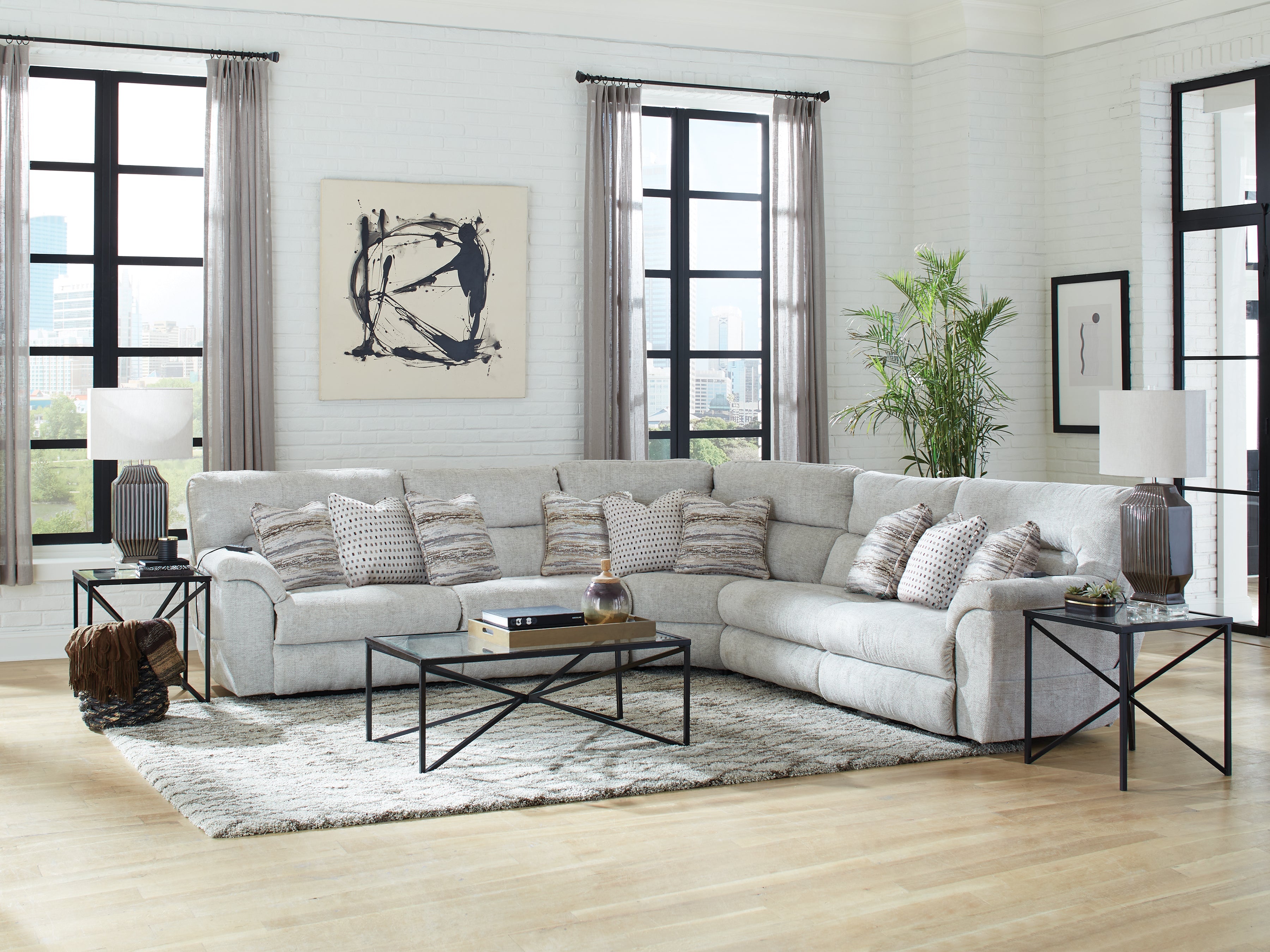 Jorja 6-Piece Power Reclining Sectional - Set