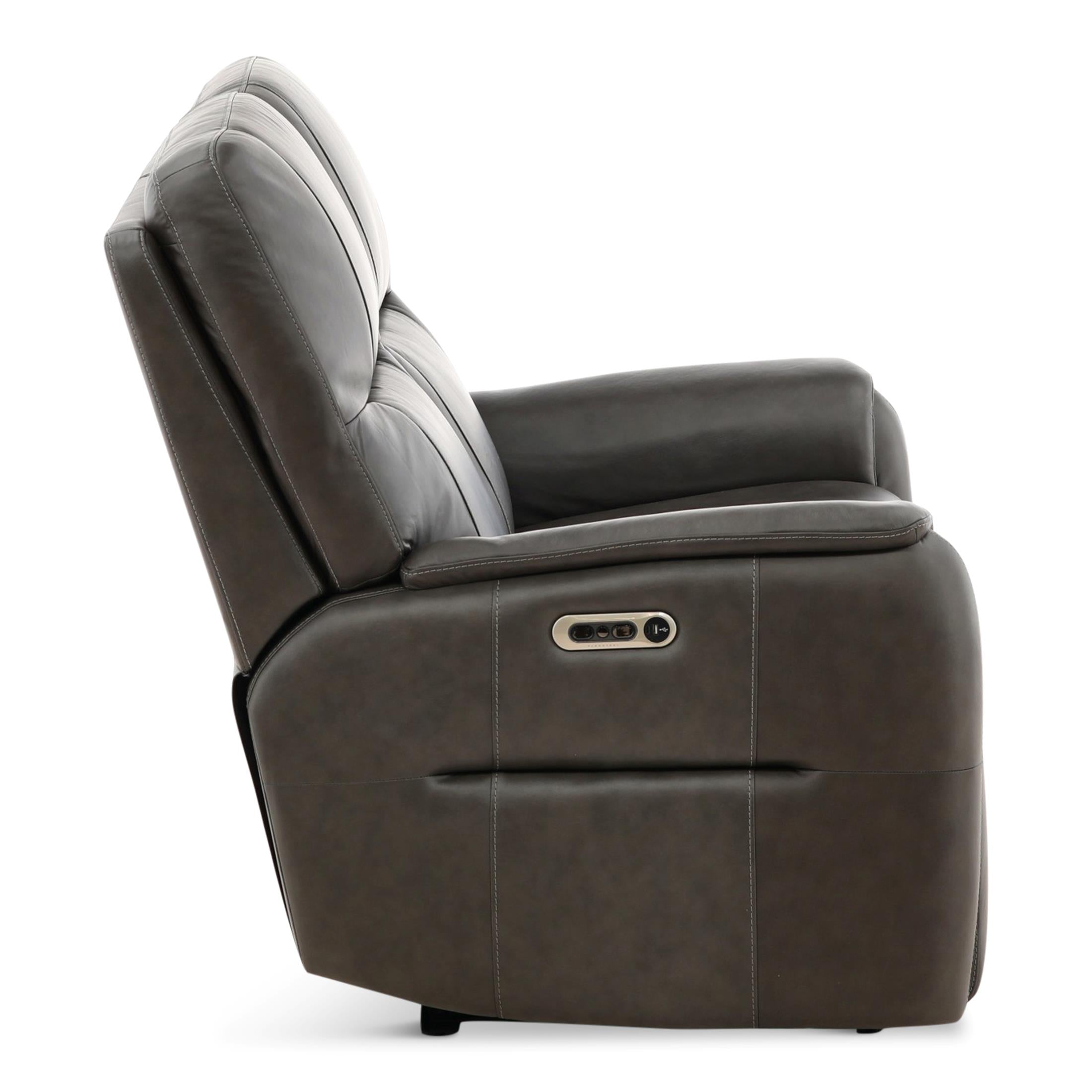 Walker Leather Power Reclining Loveseat - Indoor