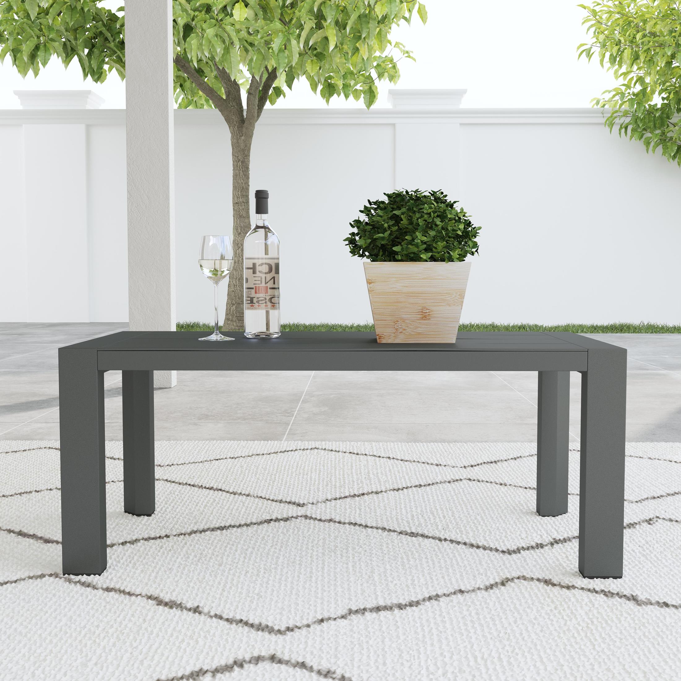 Grayton Outdoor Aluminum Coffee Table - Indoor