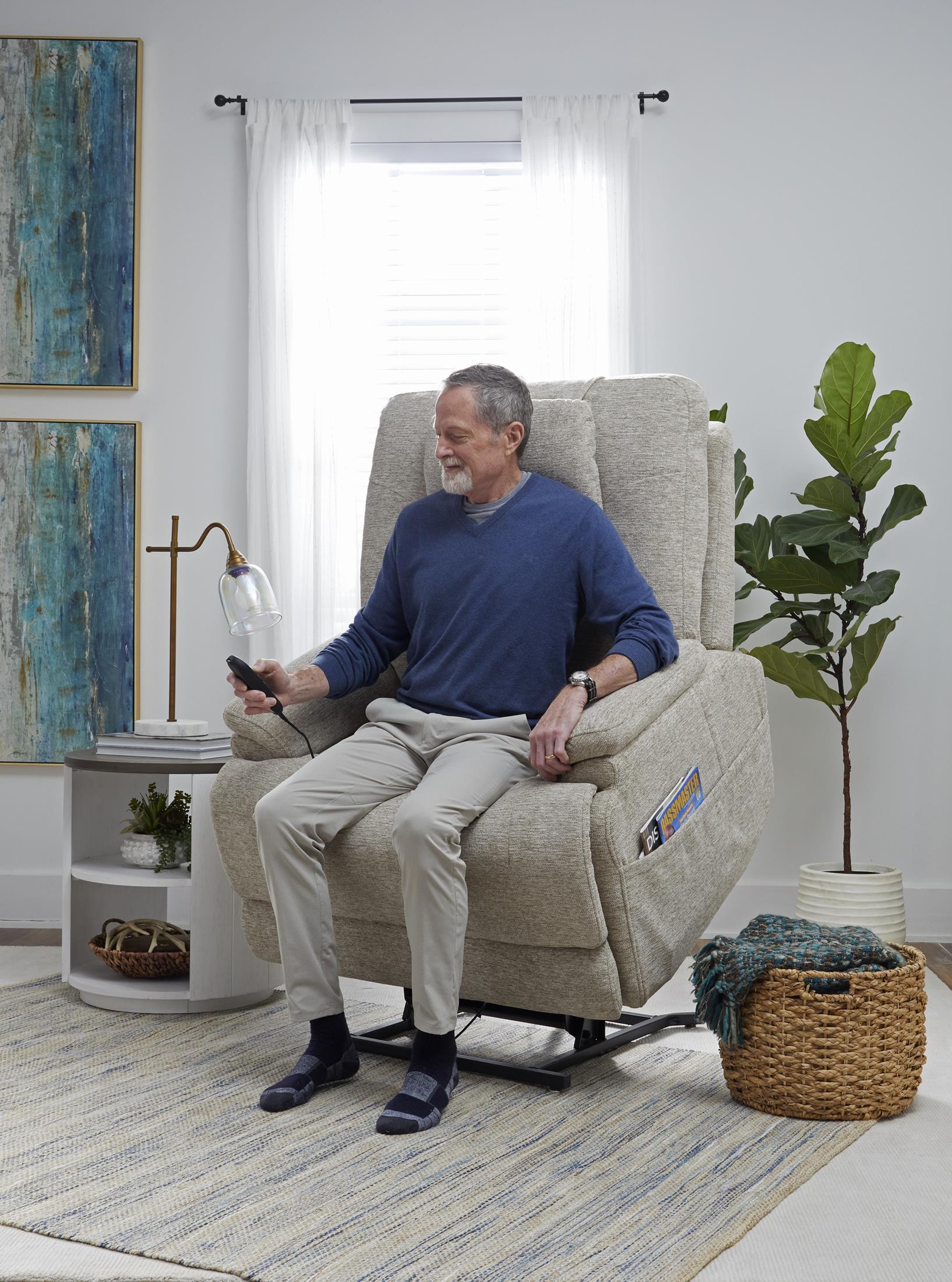 Zecliner Model 2 Plus Power Lift Recliner with Heat and Massage - Reclining