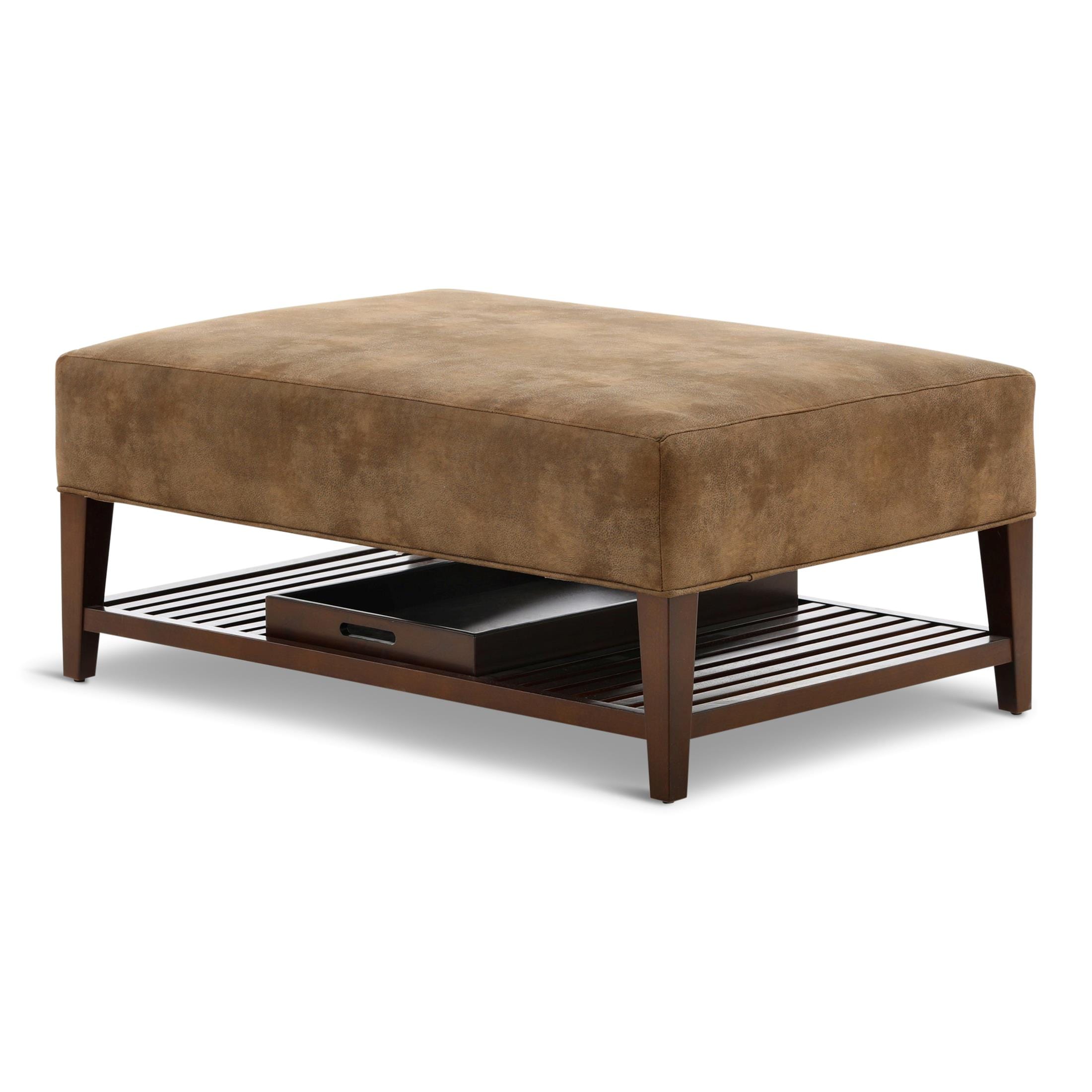 Hastings Large Ottoman with Tray - Fabric